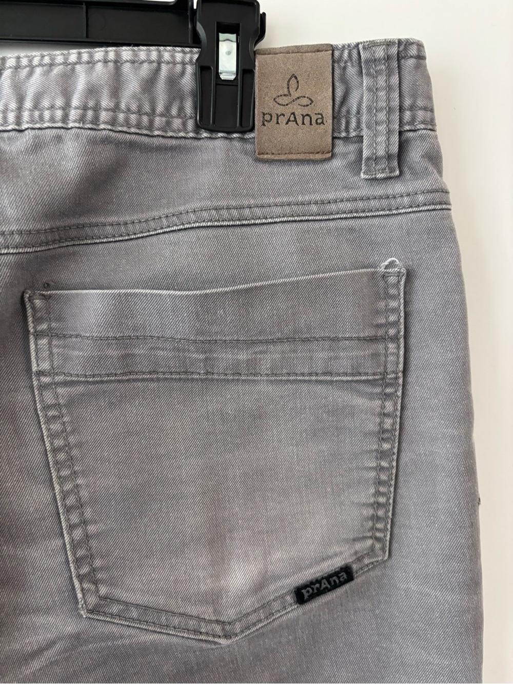 prAna Men’s Slim Fit Pants 36x32 Gray Stretch Outdoor Travel